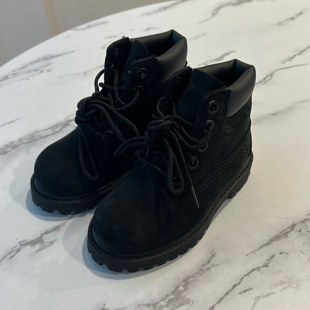 6.5C - Black Timberland Boots